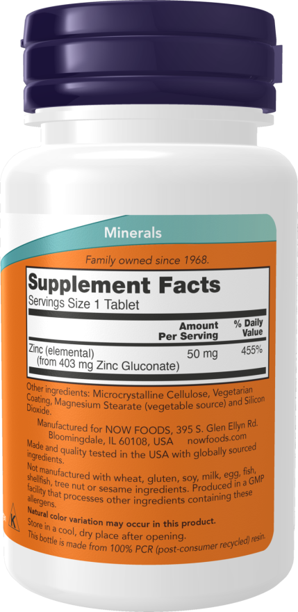 Zinc 50 mg Tablets (100 Tablets)