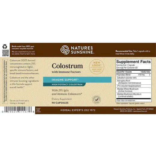Colostrum w/Immune Factors (60 caps)