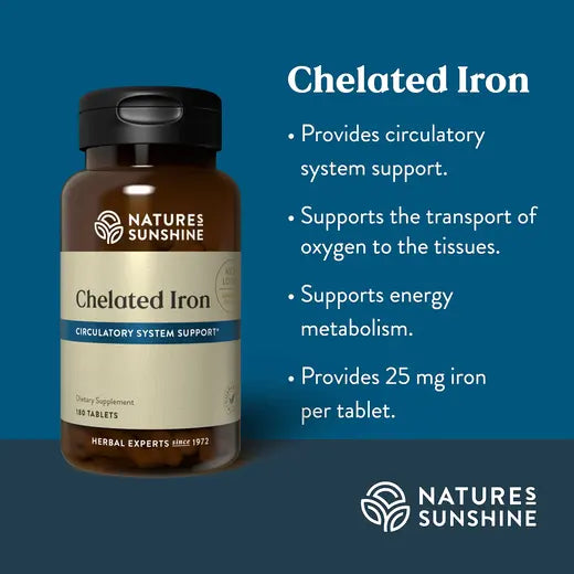 Iron, Chelated (180 tabs)