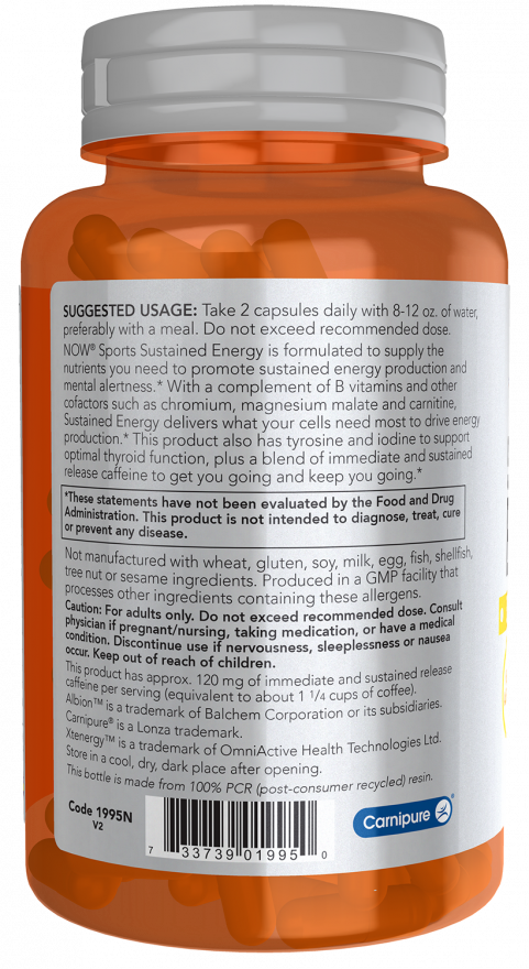 Sustained Energy Capsules (90 Capsules)
