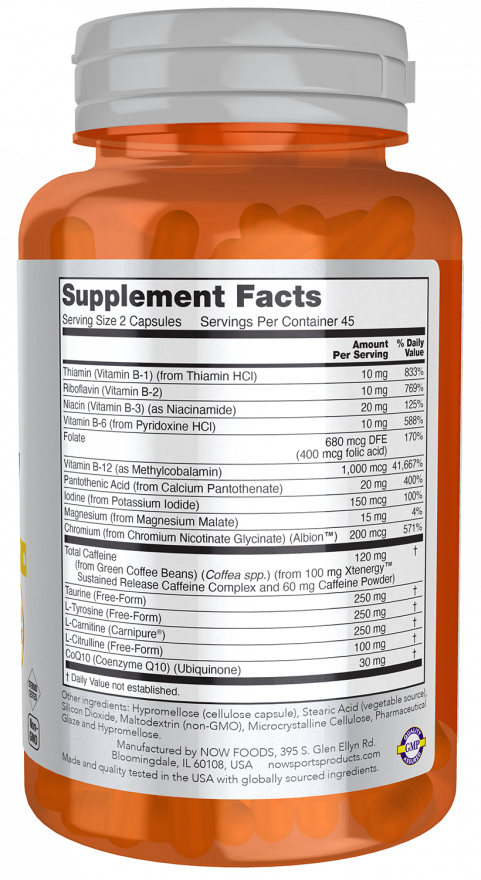 Sustained Energy Capsules (90 Capsules)