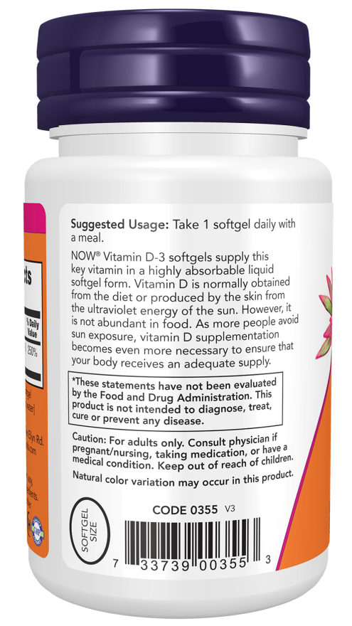 Vitamin D-3 2000 IU Softgels
