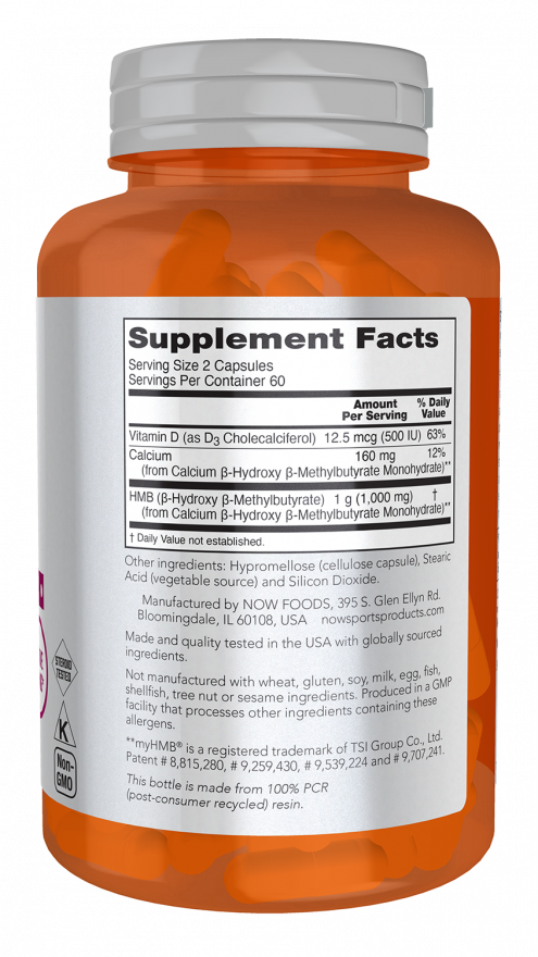 HMB 500 mg Capsules (120 Capsules)