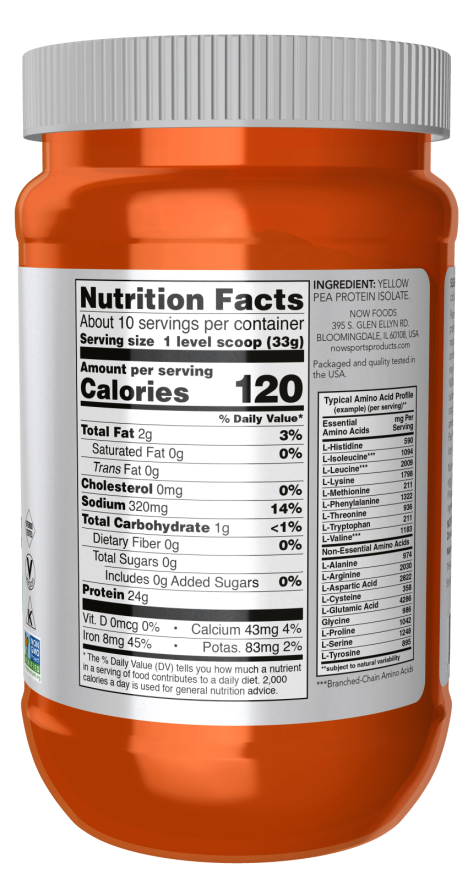 Pea Protein, Unflavored Powder