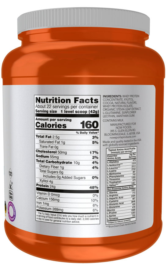 Whey Protein, Creamy Chocolate Powder 2 lbs.
