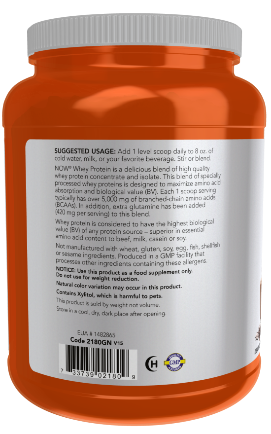 Whey Protein, Creamy Chocolate Powder 2 lbs.