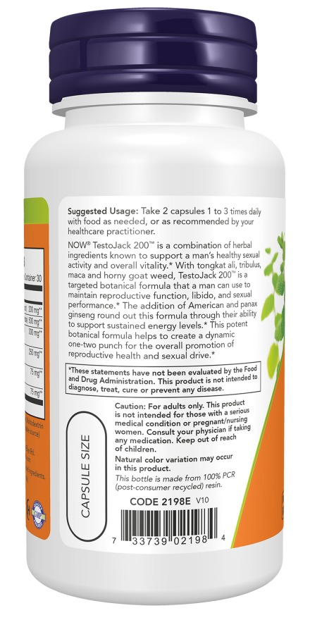 TestoJack 200™ Veg Capsules (60 Veg Capsules)