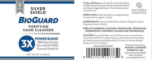 Silver Shield BioGuard Purifying Hand Cleanser (2 OZ.)