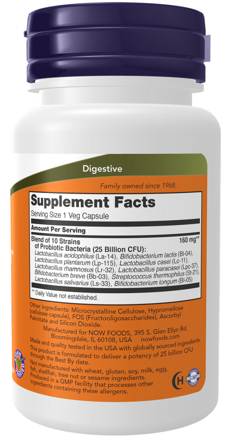 Probiotic-10™ 25 Billion Veg Capsules (50 Veg Capsules)