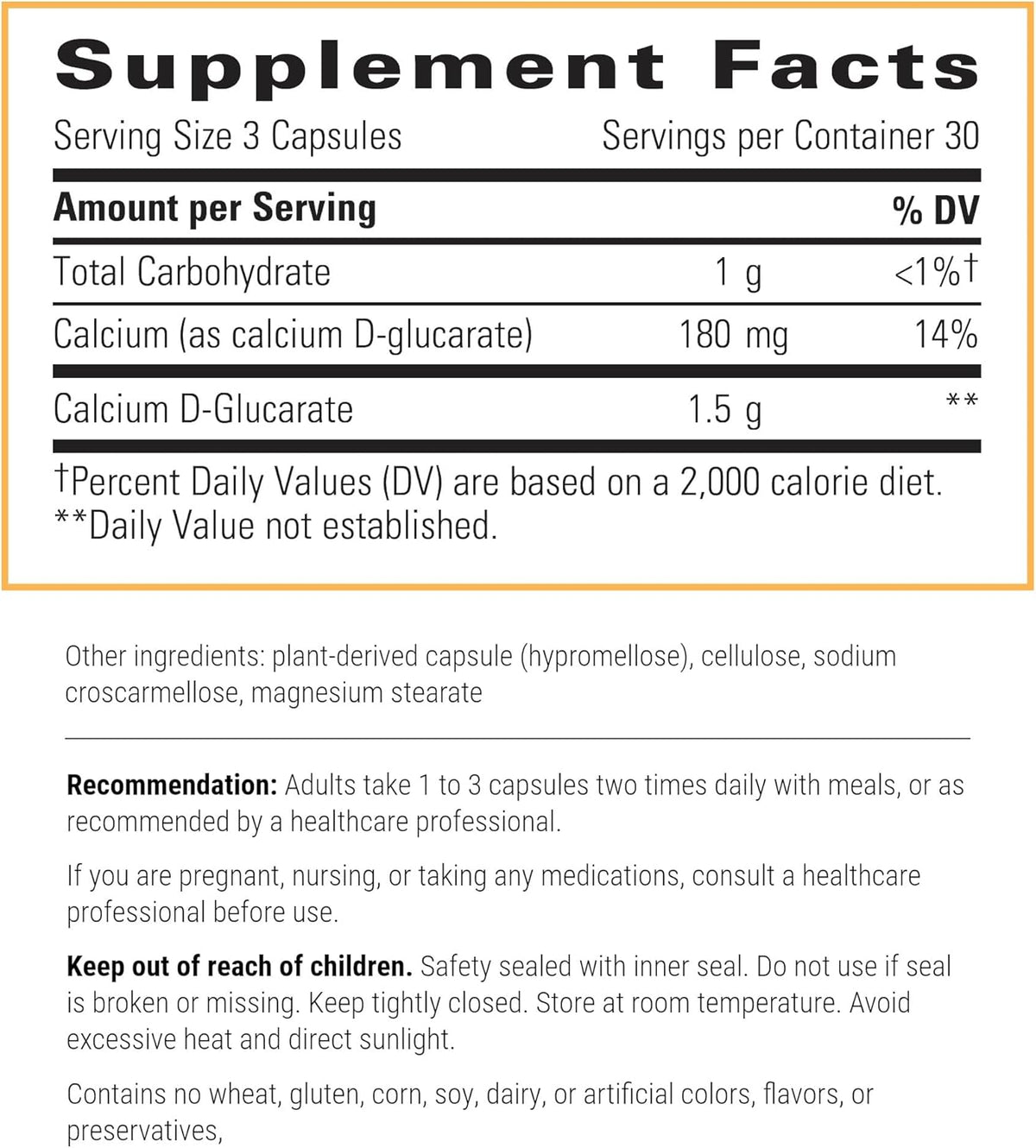 Integrative Therapeutics Calcium D-Glucarate (90)