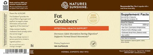 Fat Grabbers Intestinal Health Support Supplement (180 caps)