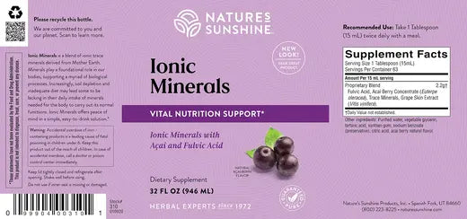 Ionic Minerals w/Acai (32 fl. oz.)