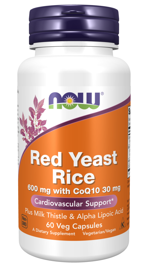 Red Yeast Rice 600 mg with CoQ10 30 mg Veg Capsules (60 Veg Capsules)