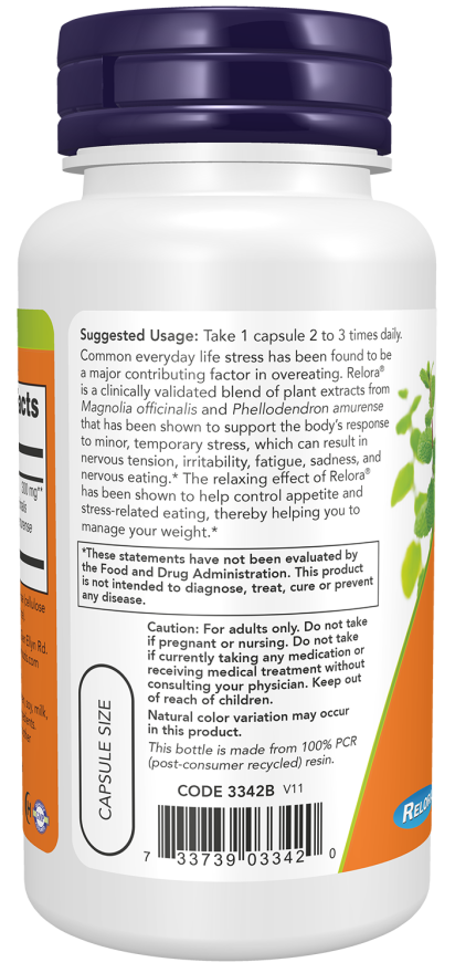 Relora® 300 mg Veg Capsules (60 Veg Capsules)