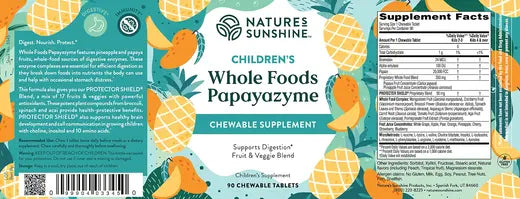 Whole Food Papayazyme (90 chewable tablets)