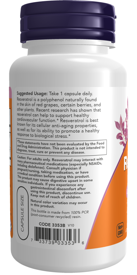 Resveratrol 200 mg Veg Capsules (60 Veg Capsules)