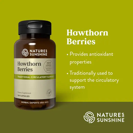 Hawthorn Berries (100 caps)