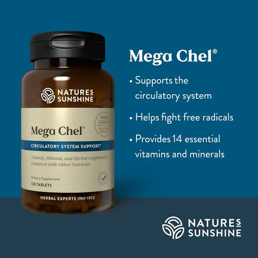 Mega-Chel Dietary Supplement for Circulatory System Support (120 tabs)