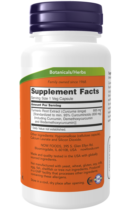 Turmeric Curcumin Veg Capsules (60 Veg Capsules)