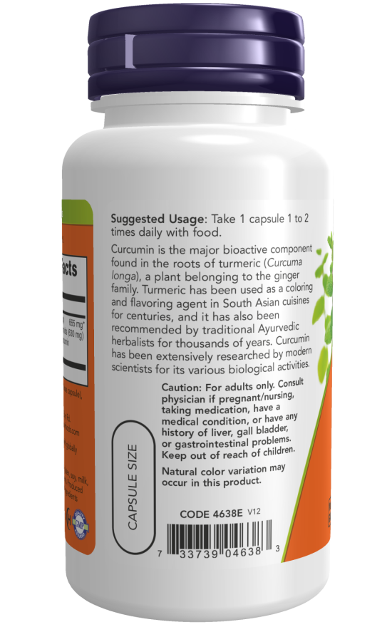 Turmeric Curcumin Veg Capsules (60 Veg Capsules)