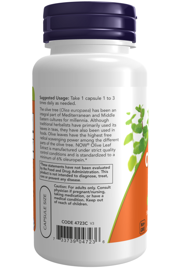 Olive Leaf Extract 500 mg Veg Capsules (120 Veg Capsules)