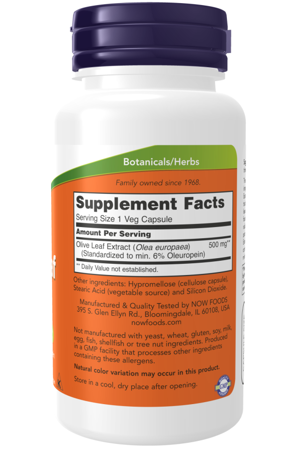 Olive Leaf Extract 500 mg Veg Capsules (60 Veg Capsules)