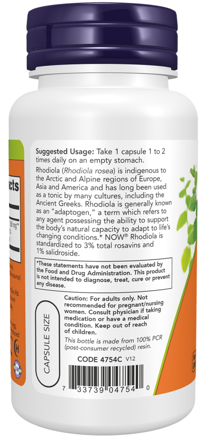 Rhodiola 500 mg Veg Capsules (60 Veg Capsules)