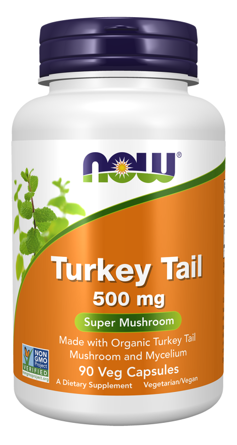 Turkey Tail 500 mg Veg Capsules (90 Veg Capsules)