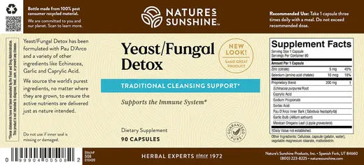 Yeast/Fungal Detox (90 caps)