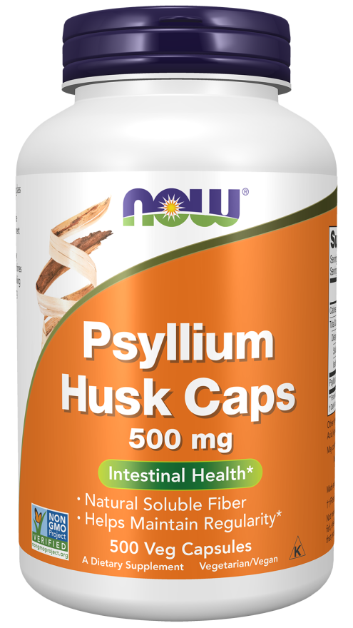 Psyllium Husk Caps 500 mg Veg Capsules (500 Veg Capsules)