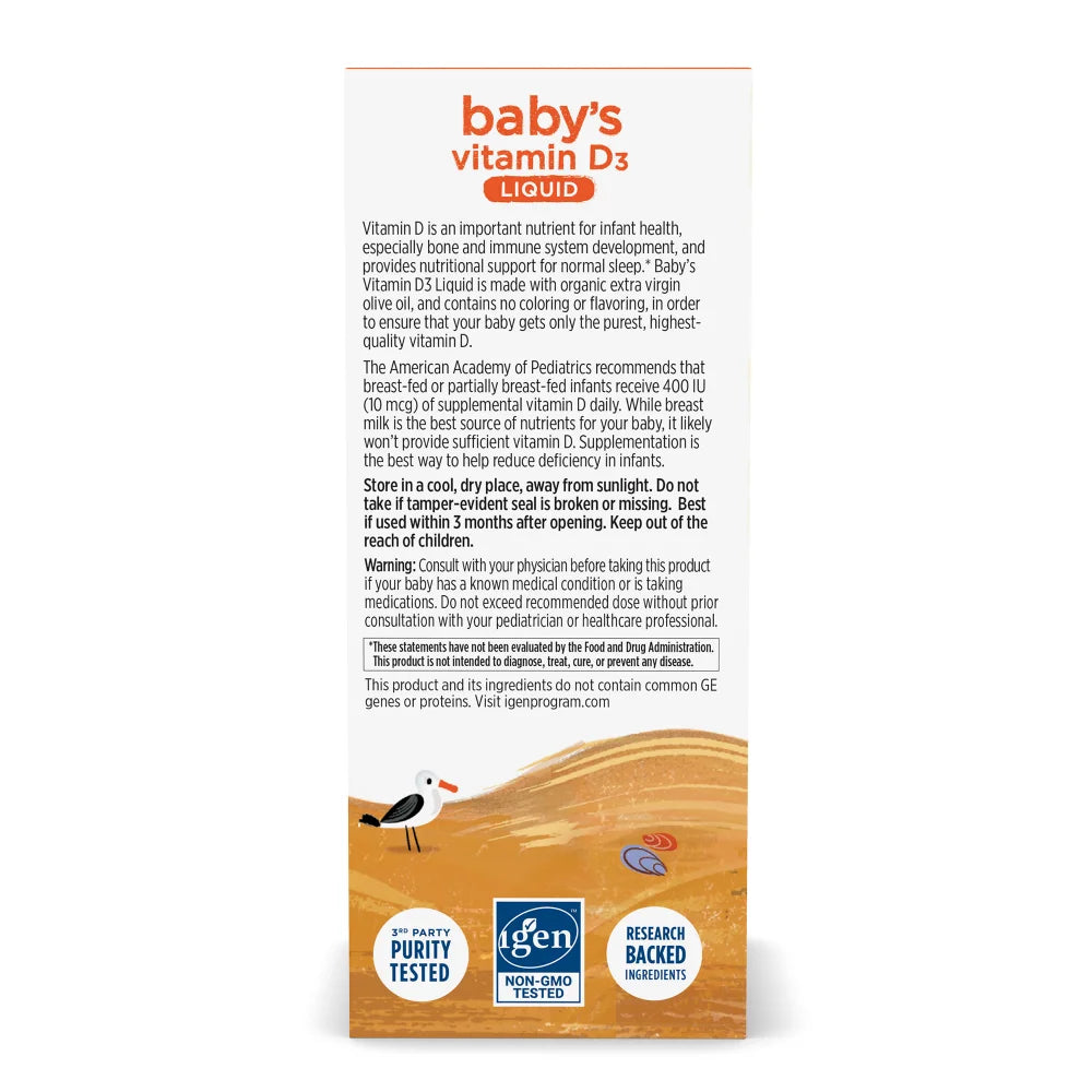 Nordic Naturals Baby Vitamin D Liquid (400 IU)