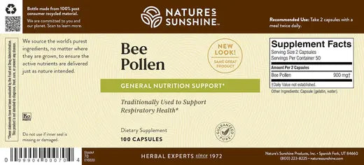 Energy Vitamin Bee Pollen (100 caps)