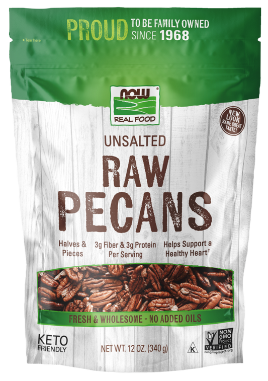 Pecans, Raw & Unsalted 12oz.