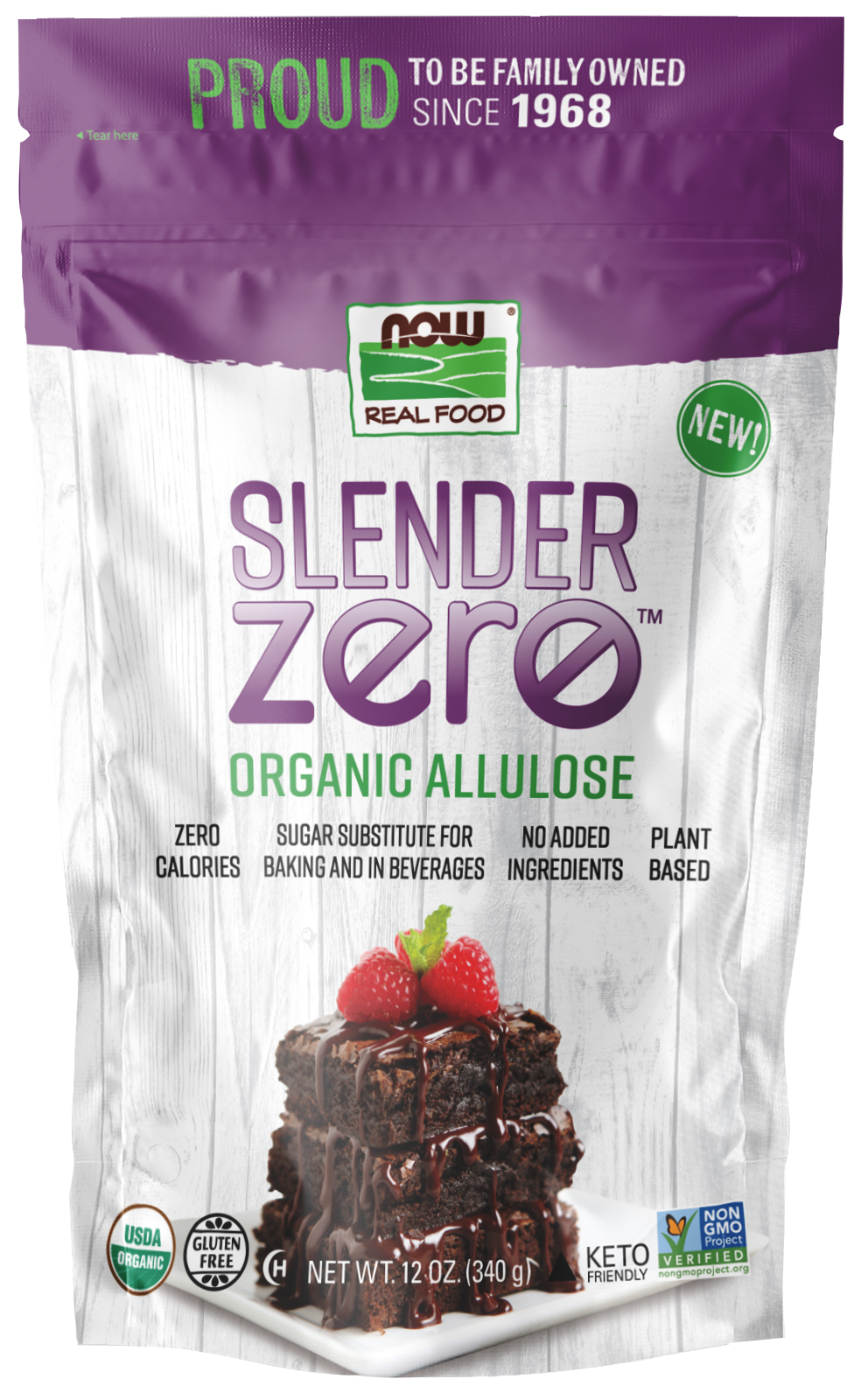 Slender Zero™ Allulose, Organic Powder 12 oz.