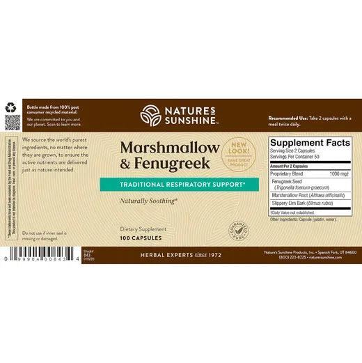 Marshmallow & Fenugreek (100 caps)