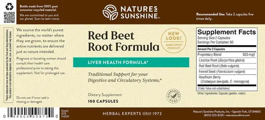 Red Beet Root Formula (100 caps)