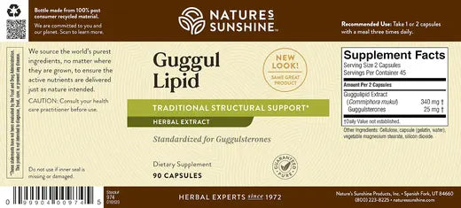 Guggul Lipid Concentrate (90 caps)