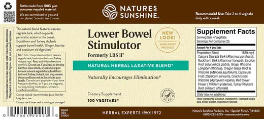Lower Bowel Stimulator (100 vegitabs)