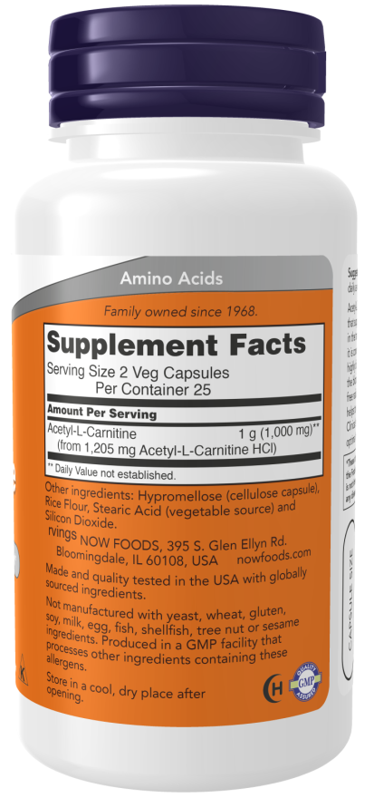Acetyl L-Carnitine 500 mg (50)