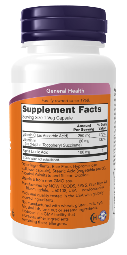 Alpha Lipoic Acid 100 mg (60)
