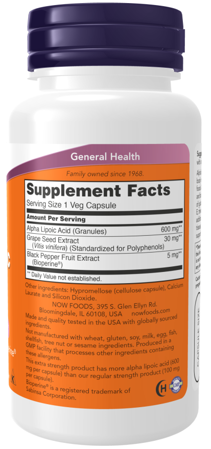 Alpha lipoic acid 600 mg (60)