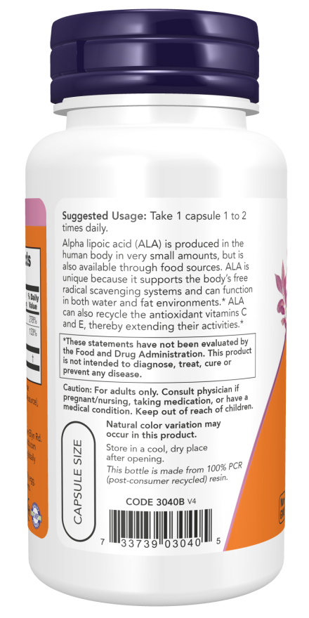Alpha Lipoic Acid 100 mg (120)