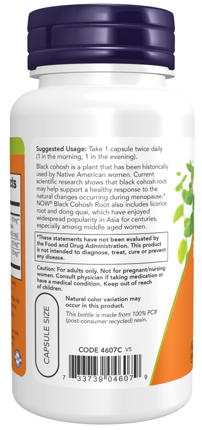Black Cohosh Root 80 mg Veg Capsules