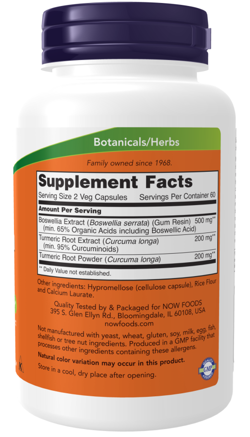Boswellia Extract 250 mg Veg Capsules