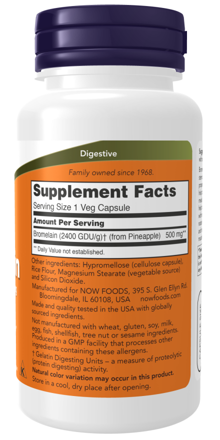 Bromelain 500 mg Veg Capsules