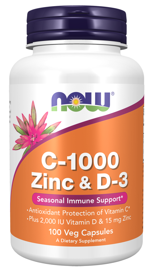 C-1000 Zinc & D-3 Veg Capsules
