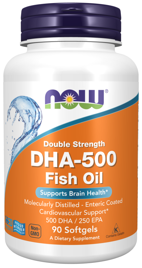 DHA-500 Fish Oil, Double Strength Softgels