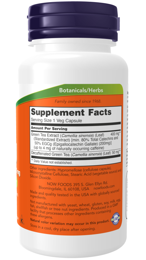 EGCg Green Tea Extract 400 mg Veg Capsules