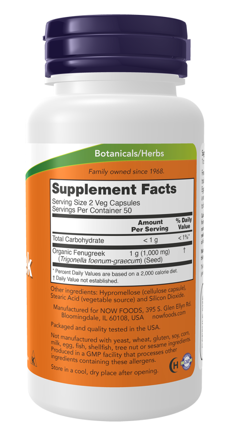 Fenugreek 500 mg Veg Capsules