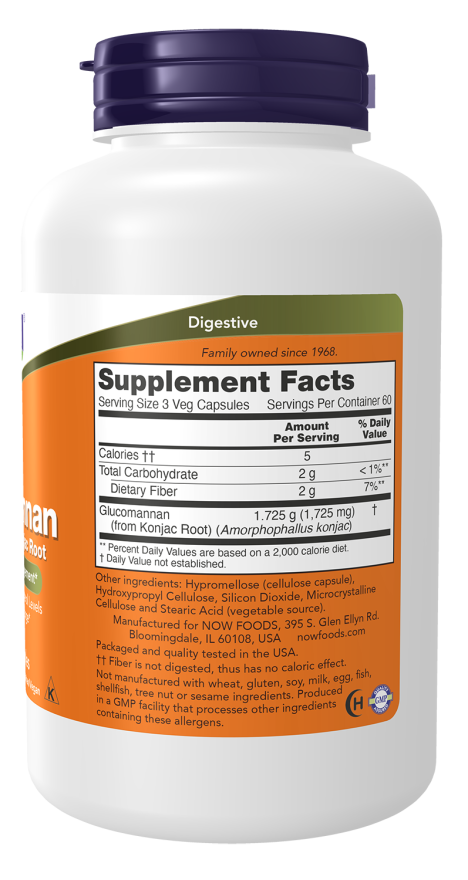 Glucomannan 575 mg Veg Capsules